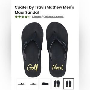 Cuater by Travis Matthew Golf Men’s Maui Sandal - Sz 9/9.5